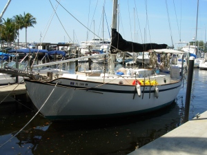 Lady Slipper, soon to be called Orleanian, Steve and Jen's boat